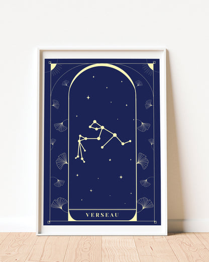Verseau - Constellation - Affiche