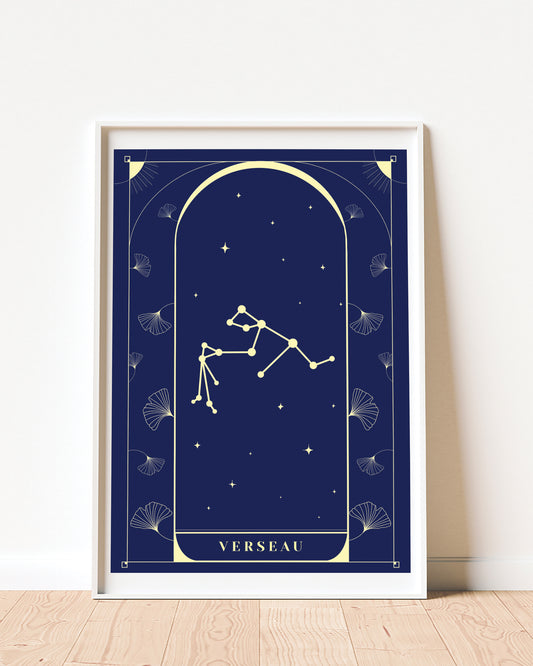 Verseau - Constellation - Affiche